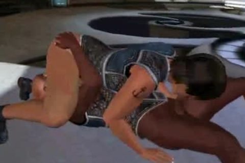 3D chap nailed by a tranny
