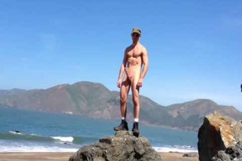 Beach jack off Xxl Boner Squirt
