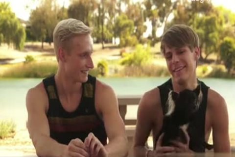 young males painfully bunch-sex