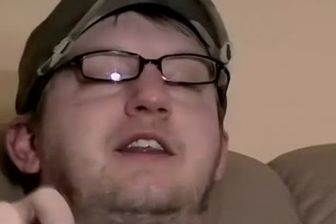 dirty non-professional With Glasses Masturbates