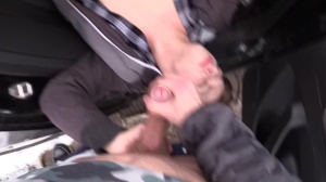 Super pleasing eighteen years daddy Czech sucks in a taxi