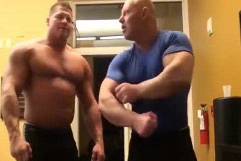 Brad And Johnny Bravo Wrestle
