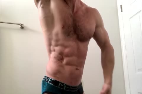 hairy Sweaty Chest Flexing