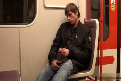 slutty teen Jacking Off In The Subway
