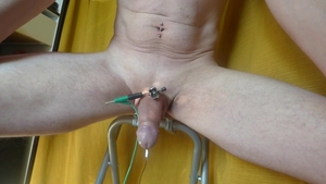 E-Stim penis Pins Electrodes love juice Ejac