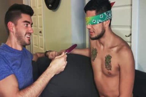Blindfolded Roommate acquires 10-Pounder To Distract Him