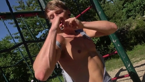 East Boys - Hairy and athletic Rick Palmer massage at castings