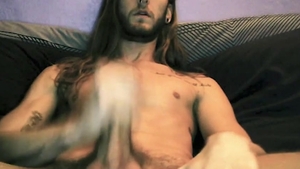 AlternaDudes - Long haired Eli Escher among Dude jacking off