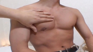 GayAsianNetwork - Dai wearing suit jerking huge balls in bath
