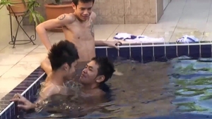 GayAsianNetwork: Sweet asian couple tugged scene