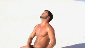 FetishMen: Dominic Pacifico jerking big balls outdoors