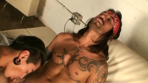 AlternaDudes: Balls Thrasher blowjob