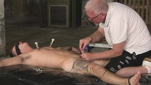 boy tied Tormented And Milked