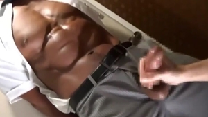 Oriental Bodybuilder Require handjob At Office baths