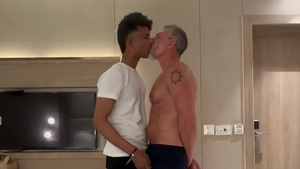 Indian twink bonks White Daddy In Hotel