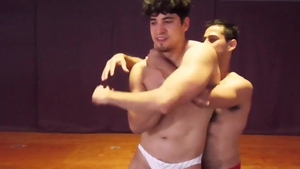 Wrestling sex scene