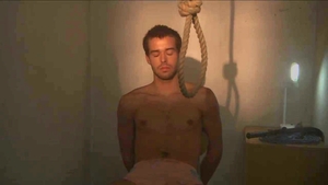 Reid Handcuffed, Fingers in Ass