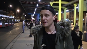 Czech Hunter: A Night of Debauchery at the Bus Stop