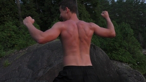 Inhaling Fresh Air While Posing